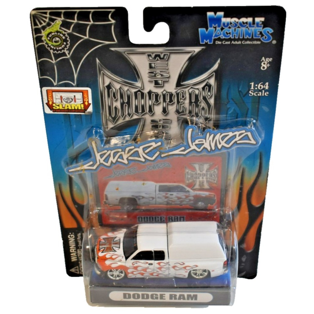 Muscle Machines Jesse James West Coast Choppers Dodge Ram 1:64 Scale